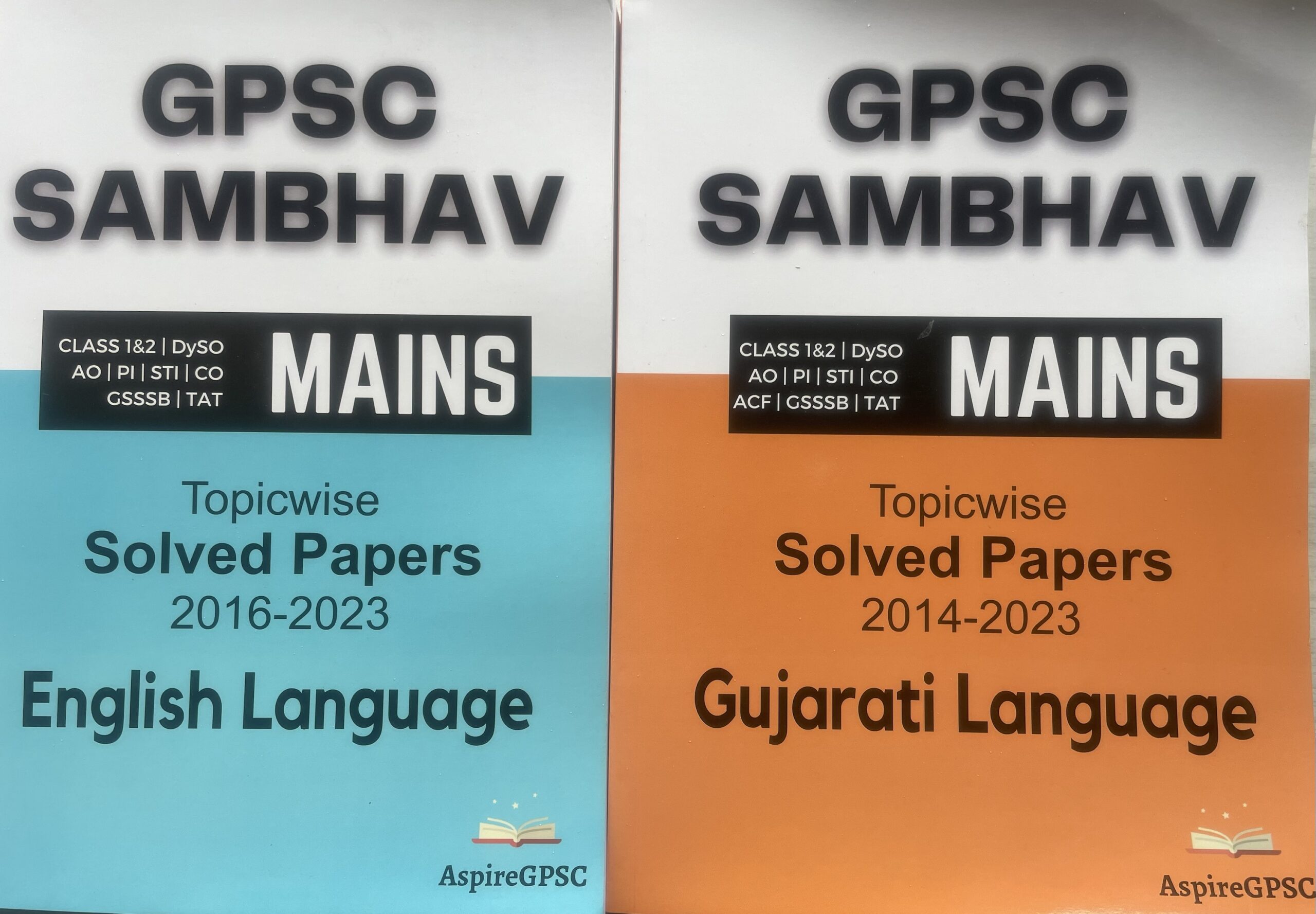 GPSC Sambhav For Gujarati And English Mains COMBO Aspire GPSC Toppers Notes Previous Year Paper